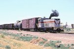 Pecos Valley Southern GE #7 adds two cars to their train.